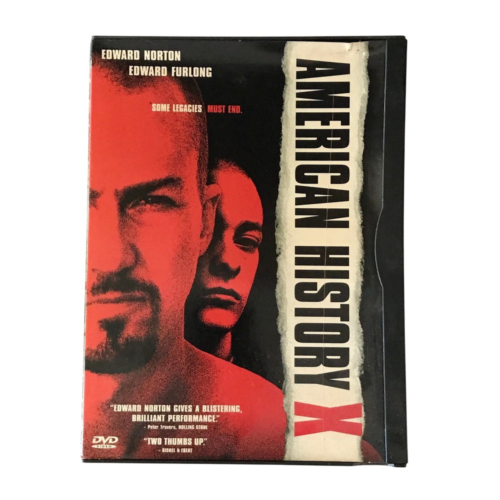 American History X DVD 1998 Edward Norton Edward Furlong Drama Widescreen